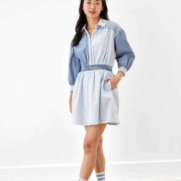 American Eagle Outfitters Dresses & Skirts - American Eagle Outfitters Blue and White Striped Sundress